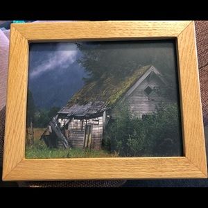 Abandoned barn framed photo